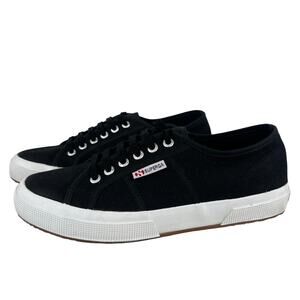 Women's Superga Black 2750 COTU Classic Casual Canvas Sneaker (Sz 9.5)
